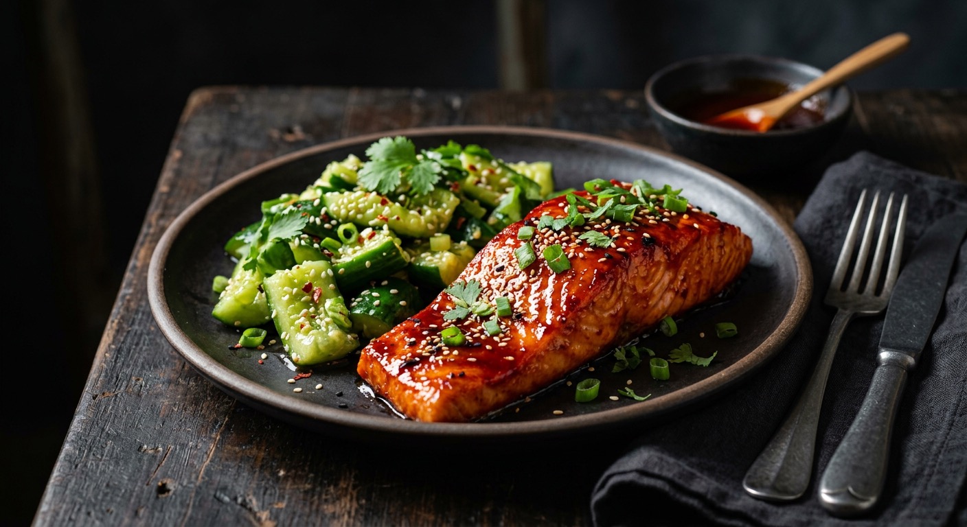 Gochujang Honey Glazed Salmon