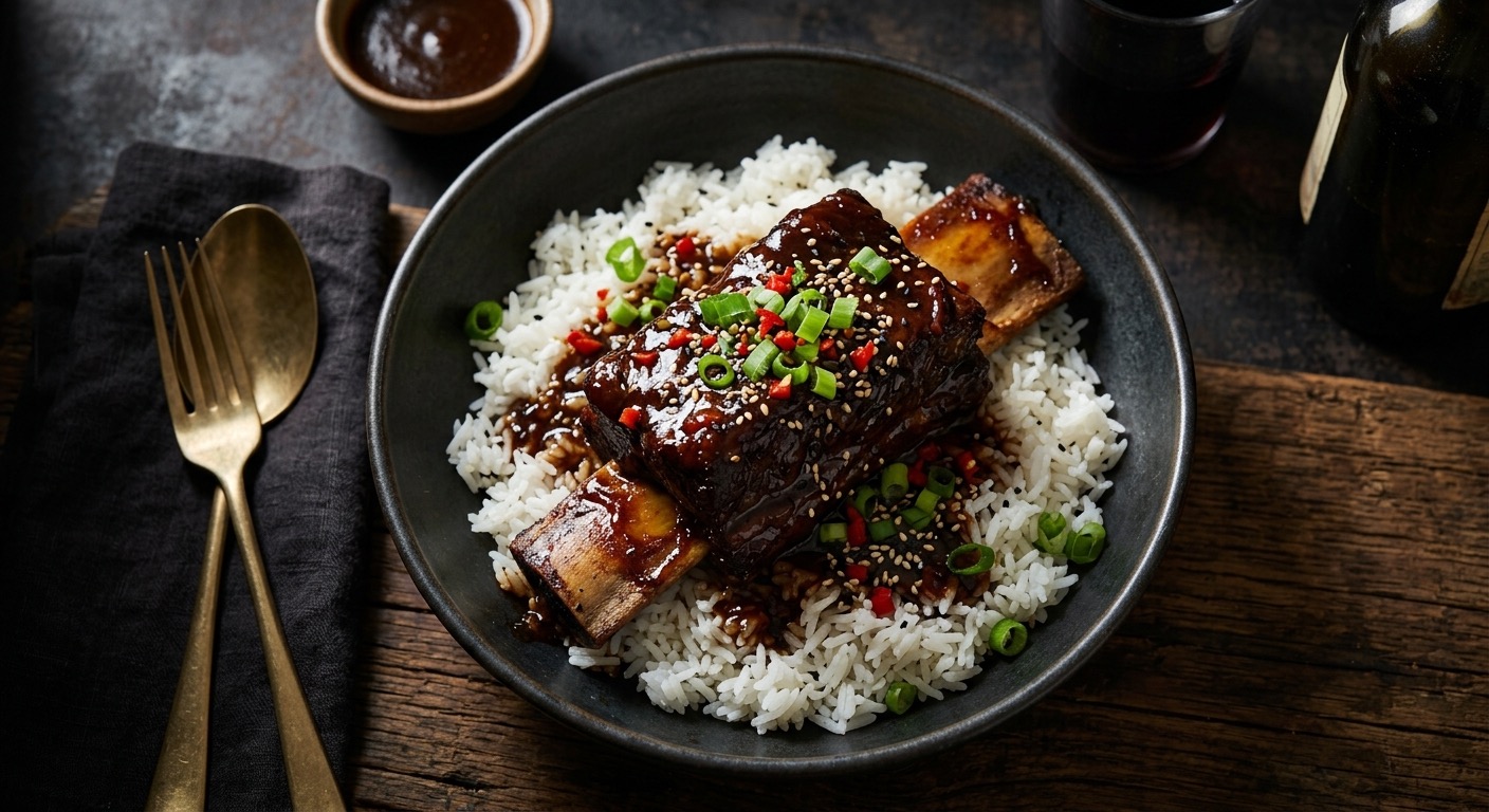 Red Wine and Soy–Braised Short Ribs