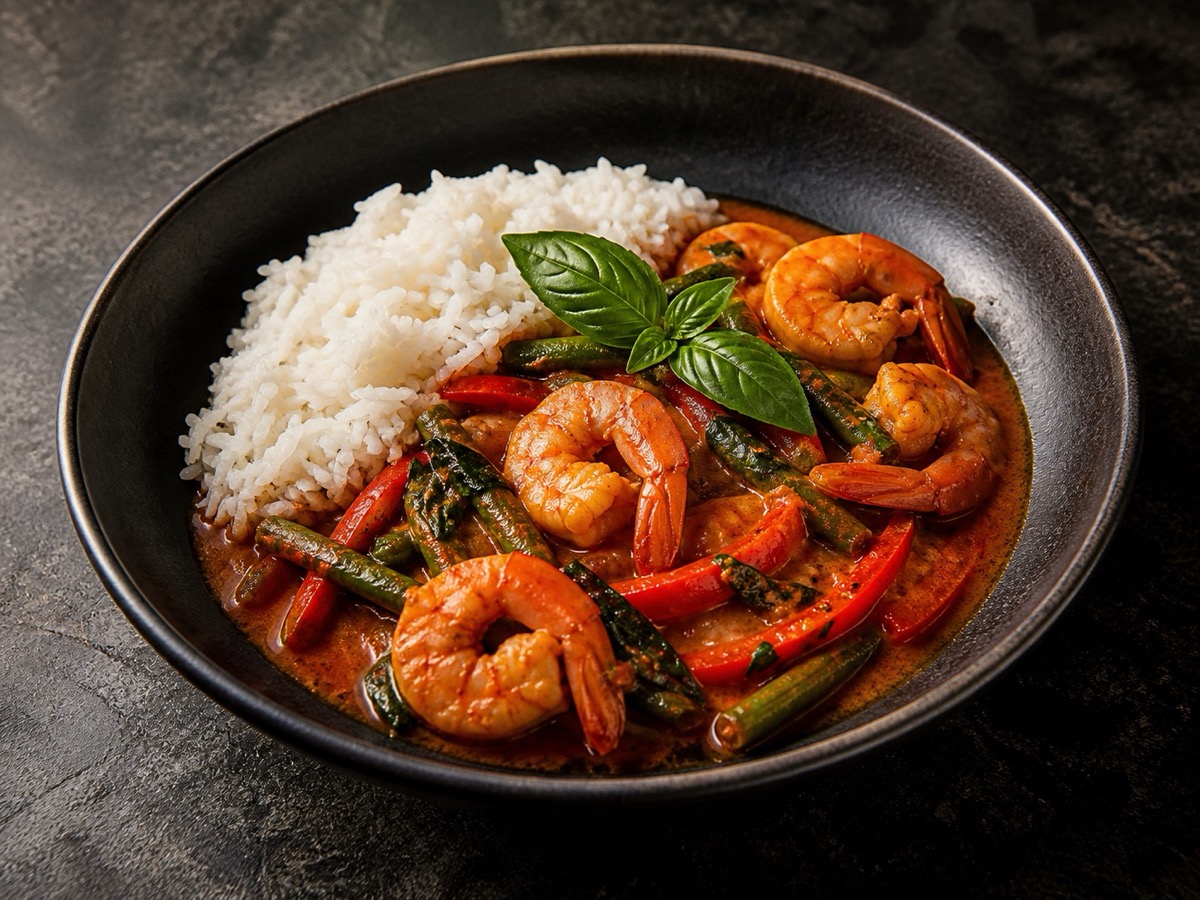 Thai Red Curry Prawns