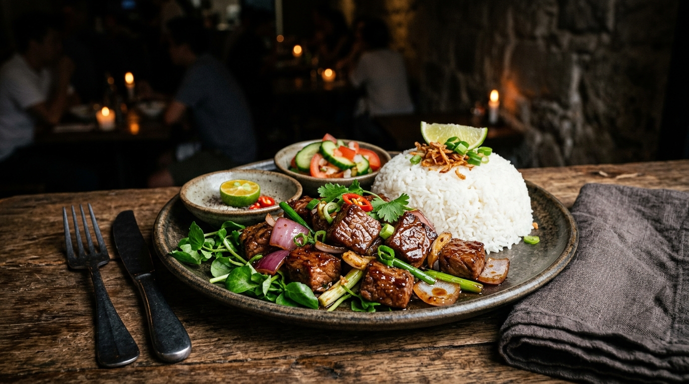 Vietnamese Shaking Beef (Bo Luc Lac)